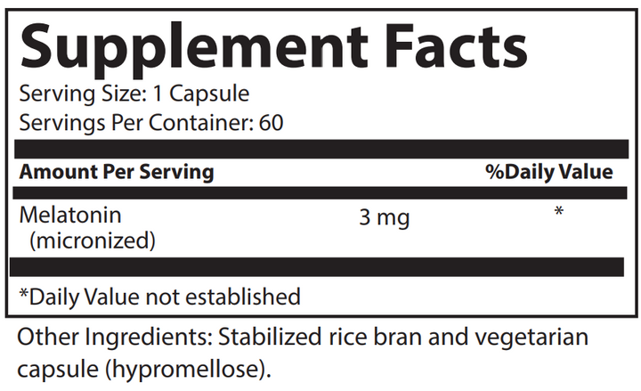 Melatonin (3 mg)